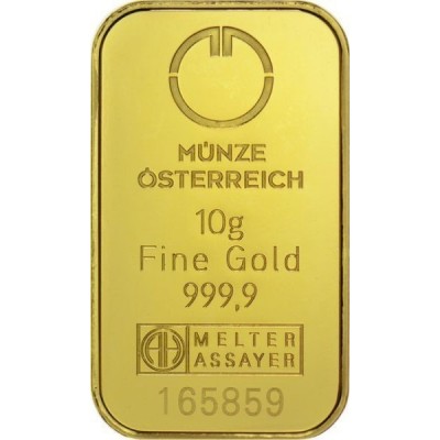 Münze Österreich investiční zlatý slitek 10 Gramů - Kinegram