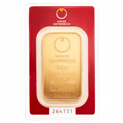 Münze Österreich 100 g - Gouden beleggingsstaaf