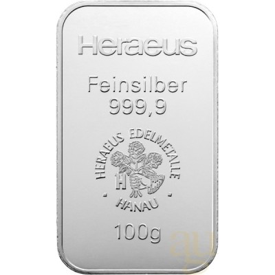 Argor-Heraeus/Heraeus 100 g - Zilveren beleggingsstaaf