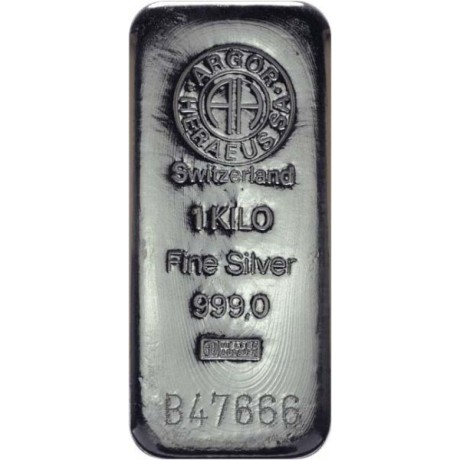 Argor Heraus/Heraeus 1000g - Investiční stříbrný slitek