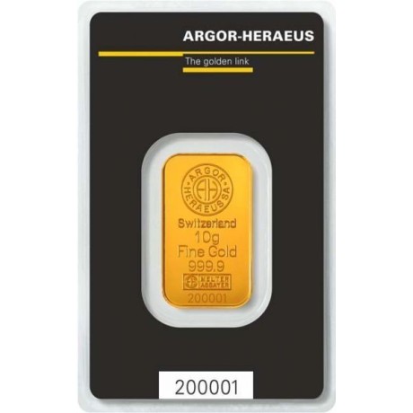 Argor-Heraeus investiční zlatý slitek 10 Gramů