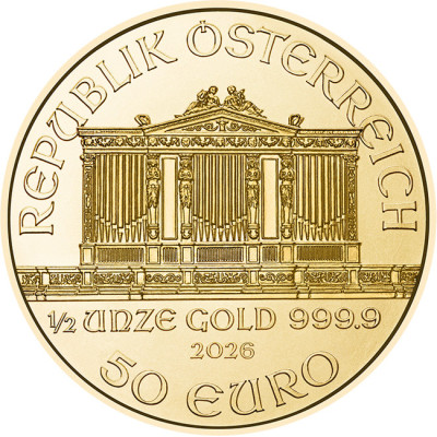 Wiener Philharmoniker (2026) - 1/2 oz - gouden beleggingsmunt