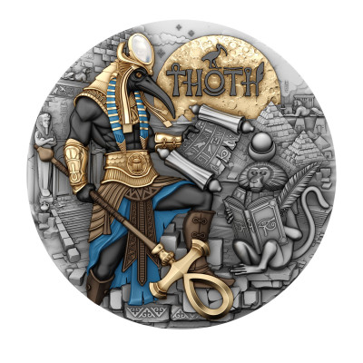 Thoth - 2 oz - zilveren verzamelmunt