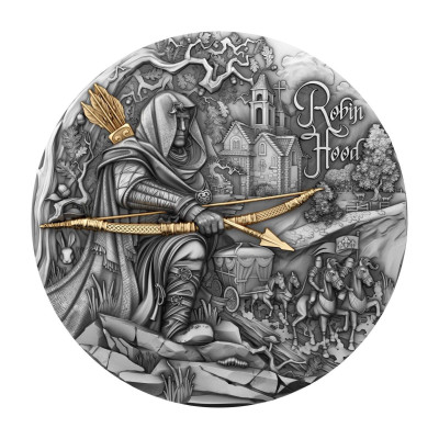 Robin Hood - 2 oz - zilveren verzamelmunt
