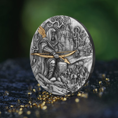 Robin Hood - 2 oz - zilveren verzamelmunt
