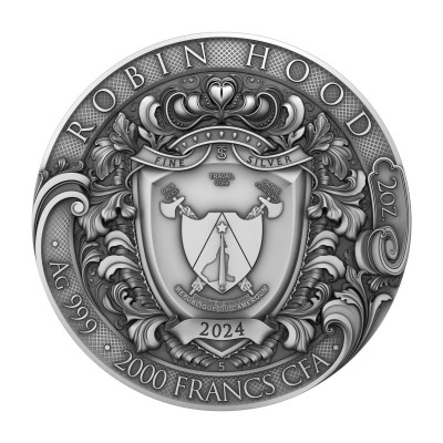 Robin Hood - 2 oz - zilveren verzamelmunt