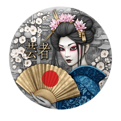 Geisha - 2 Oz - Pièce de collection en argent