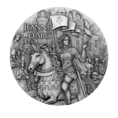 Johanna van Arc - 2 oz - zilveren verzamelmunt