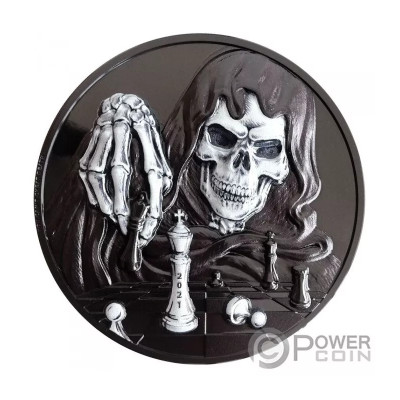 Dark Checkmate (2021) - 3 oz - zilveren proof-verzamelmunt