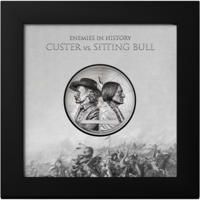 Custer vs. Sitting Bull (2026) - 2 Oz - zilveren proof-verzamelmunt