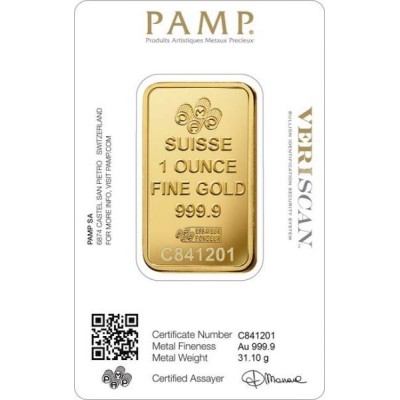 Pamp Fortuna 31,1 Gramů-Investiční zlatý slitek
